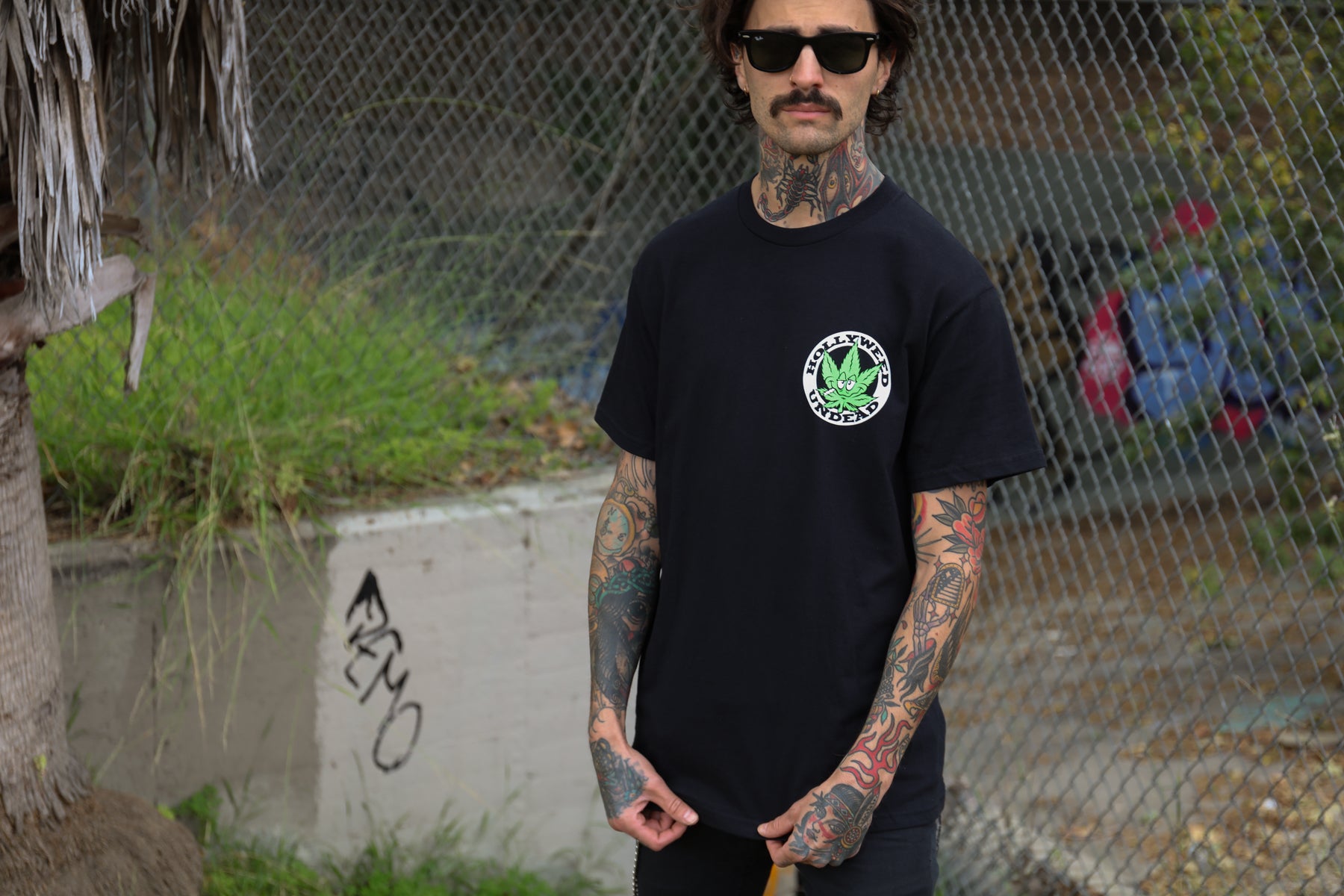 hollywood-undead-hollyweed-tee-t-shirt-schwarz-100-baumwolle image 3