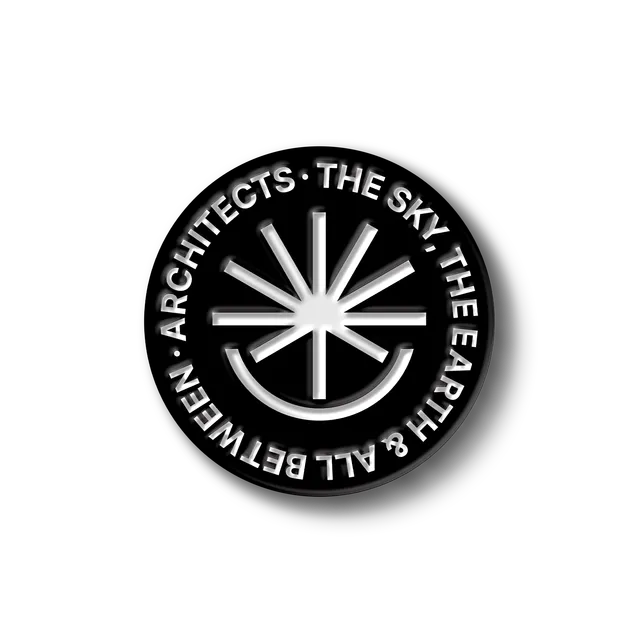 architects-the-sky-the-earth-pin-anstecker-schwarz-1-zoll image 1