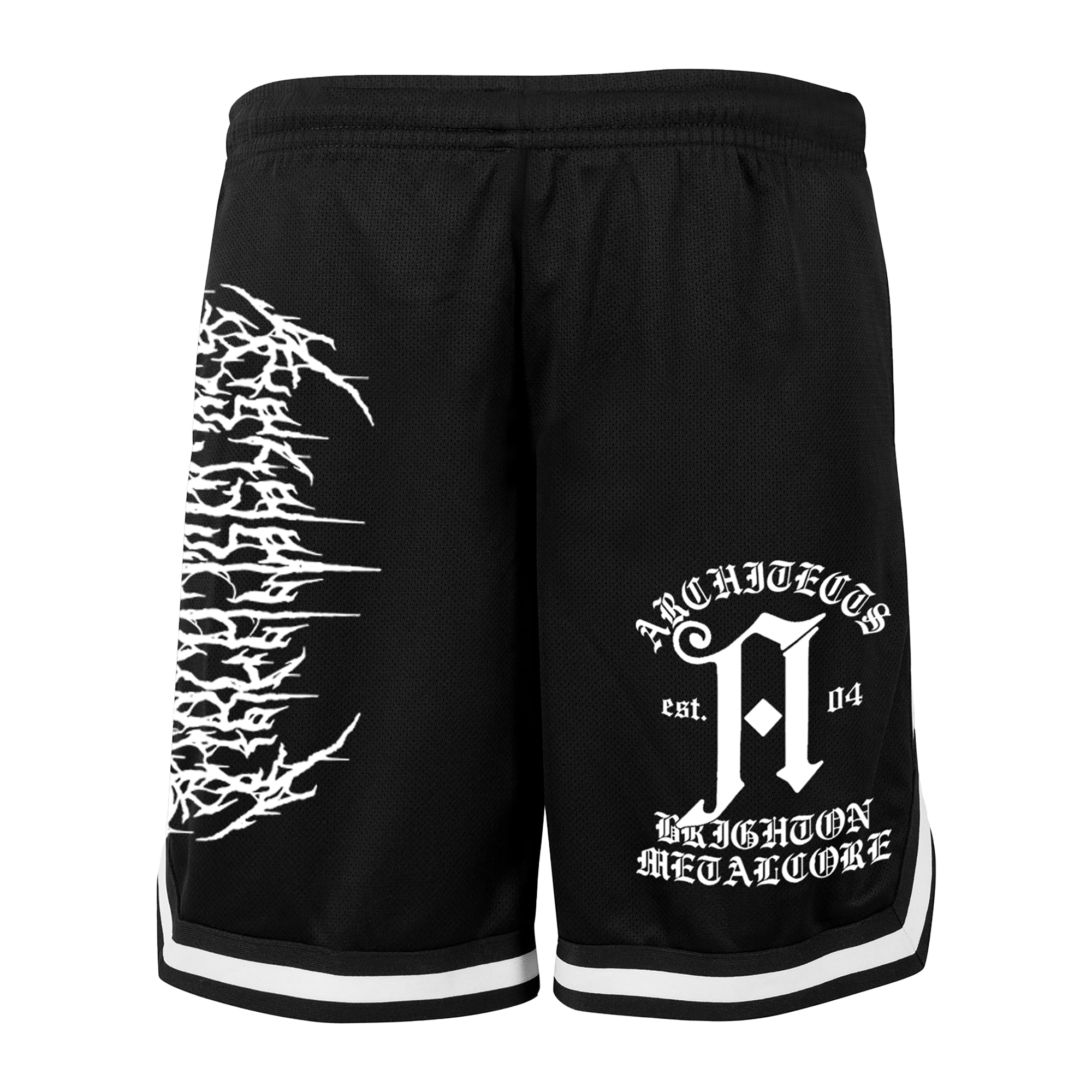 architects-black-metal-logo-mosh-shorts-schwarz image 1