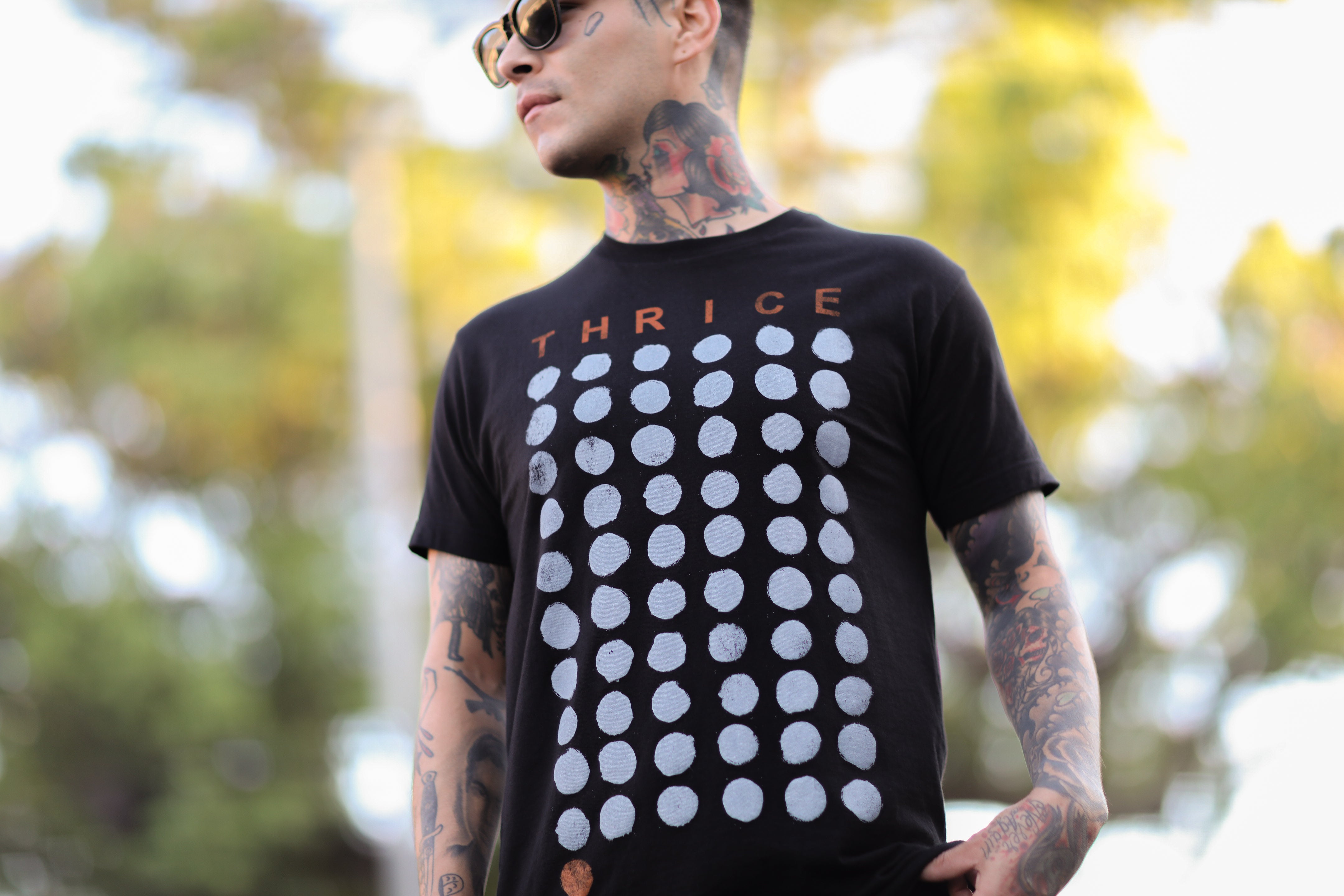 thrice-palms-t-shirt-schwarz-aus-baumwolle image 2