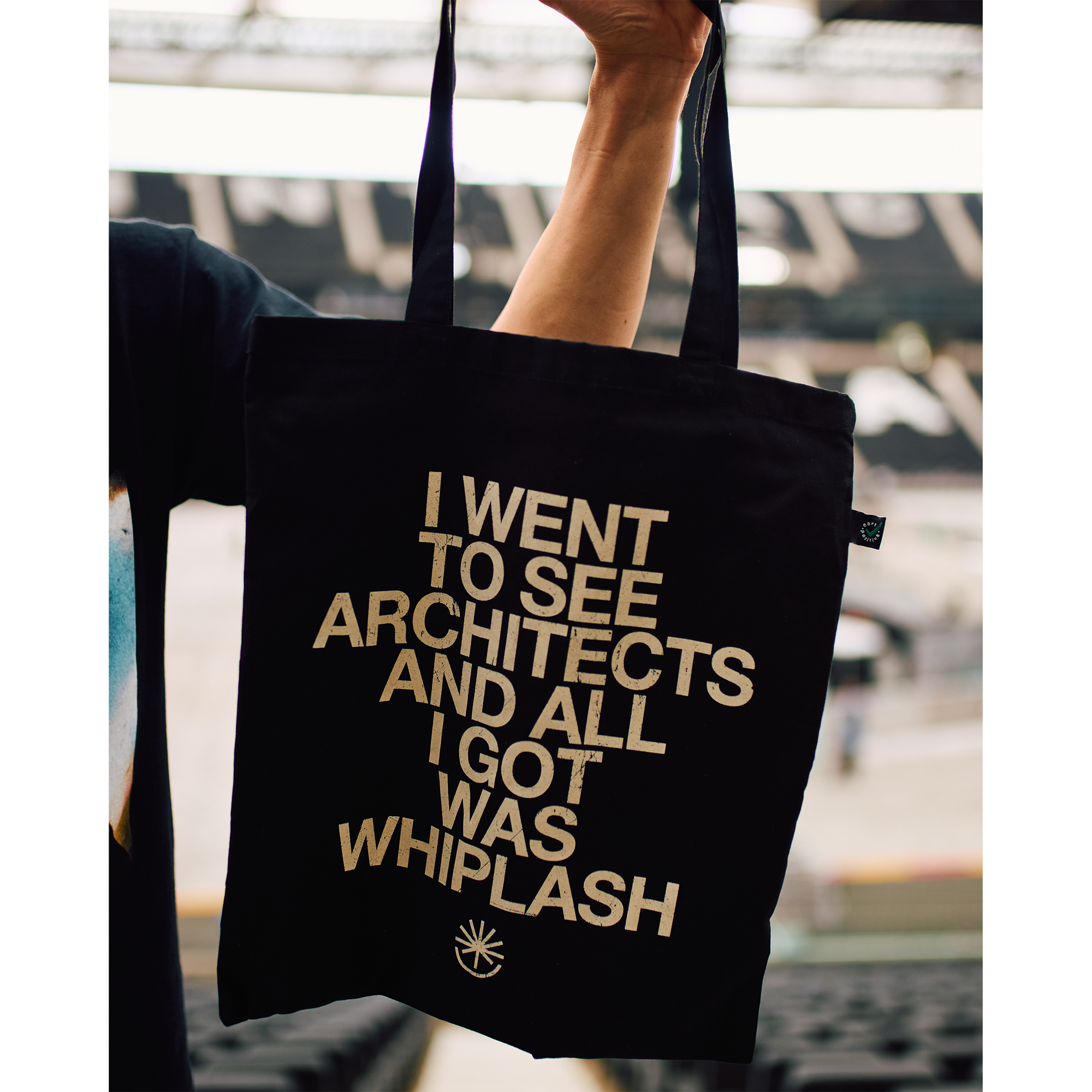 architects-all-i-got-was-whiplash-tote-bag-stoffbeutel-schwarz image 4