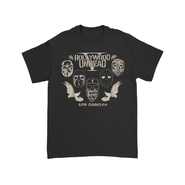 hollywood-undead-los-angeles-logo-tee-t-shirt-schwarz image 1
