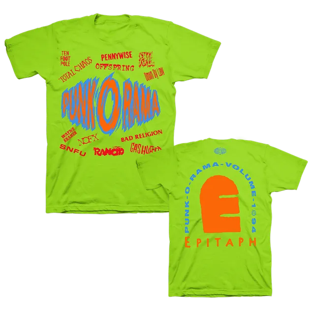 epitaph-punk-o-rama-por-logo-t-shirt-limettengr-n-baumwolle image 1