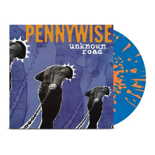pennywise-unknown-road-lp-vinyl-blau-orange-splatter image 1