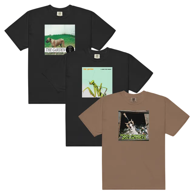 the-garden-t-shirt-bundle-3er-set-schwarz-braun-baumwolle image 1