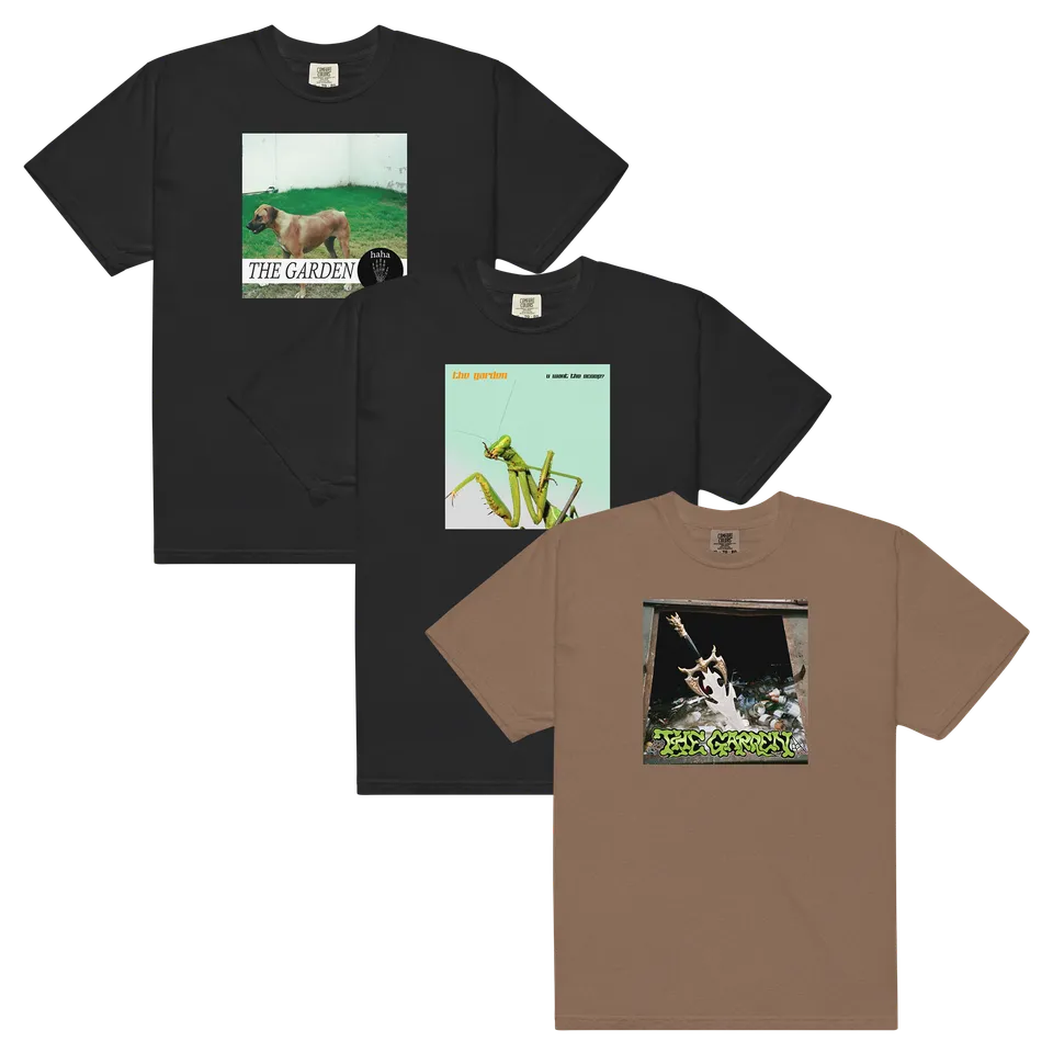 the-garden-t-shirt-bundle-3er-set-schwarz-braun-baumwolle image 1