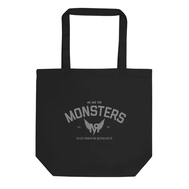 matchbook-romance-monsters-tote-beutel-schwarz-bio-baumwolle image 1