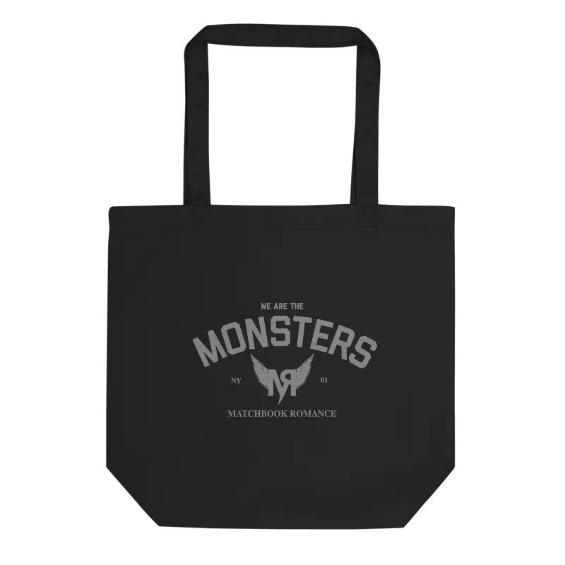 matchbook-romance-monsters-tote-beutel-schwarz-bio-baumwolle image 1