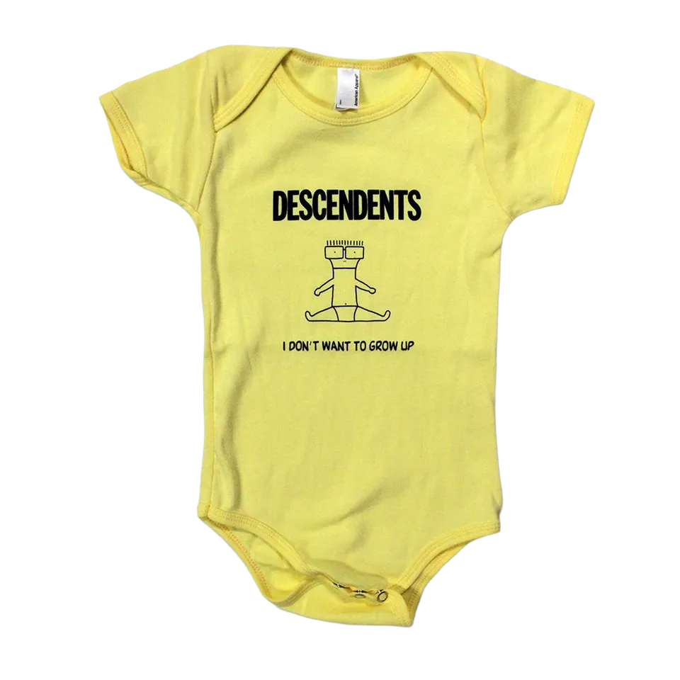descendents-i-don-t-want-to-grow-up-babybody-gelb-baby image 1