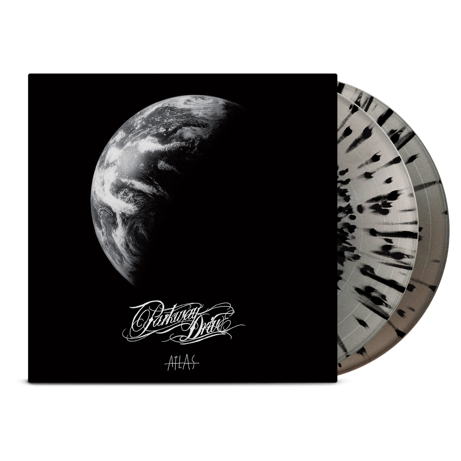 parkway-drive-atlas-2xlp-vinyl-silber-schwarz-splatter image 1