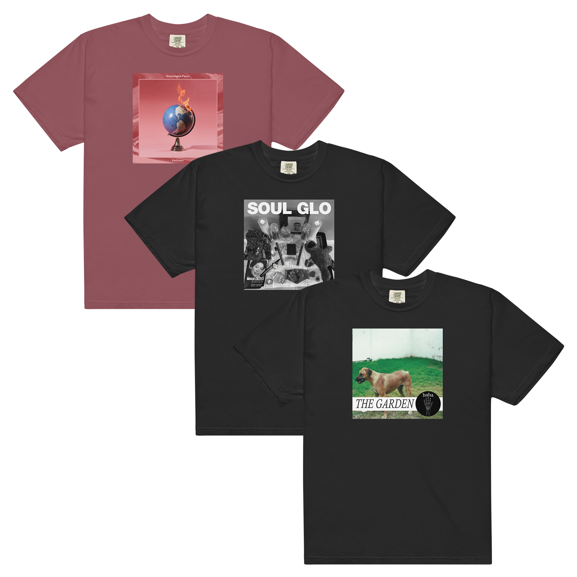 mannequin-pussy-soul-glo-the-garden-t-shirt-bundle-3er-set image 1