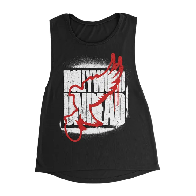 hollywood-undead-spray-logo-muscle-tank-top-schwarz-damen image 1