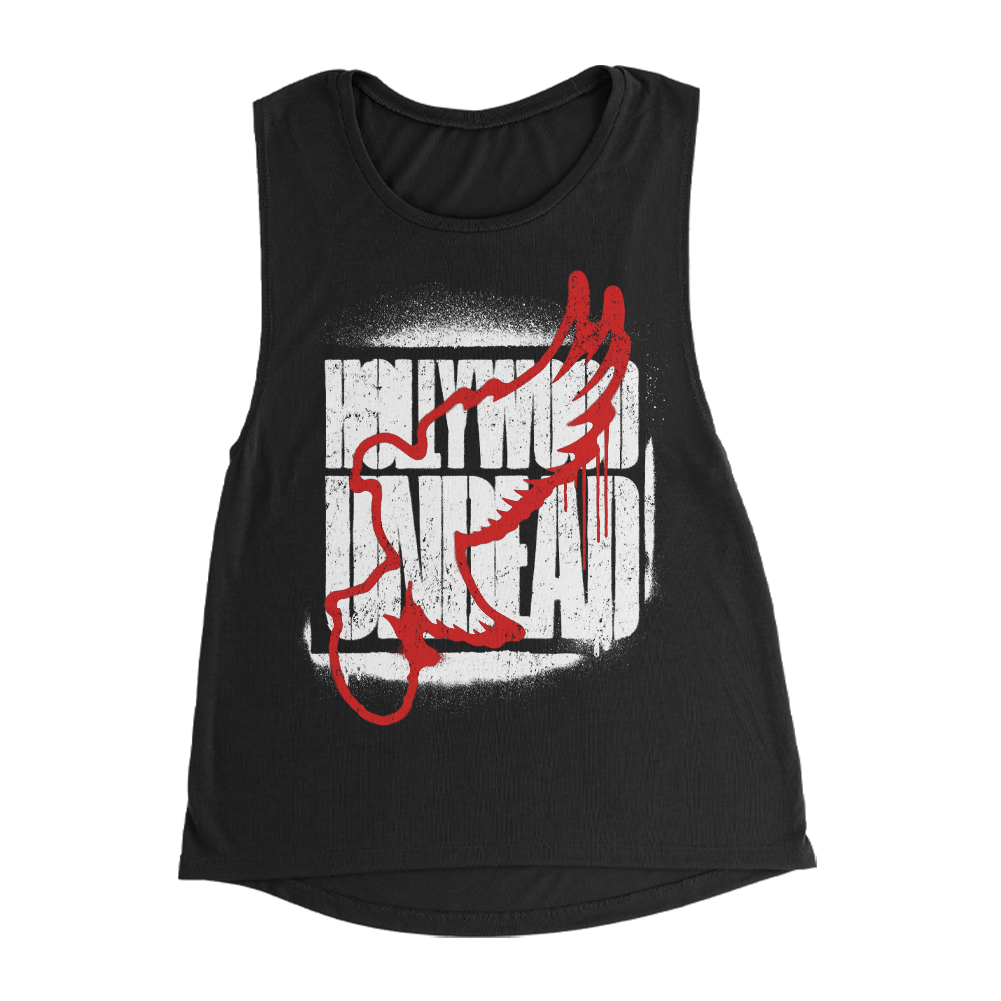 hollywood-undead-spray-logo-muscle-tank-top-schwarz-damen image 1
