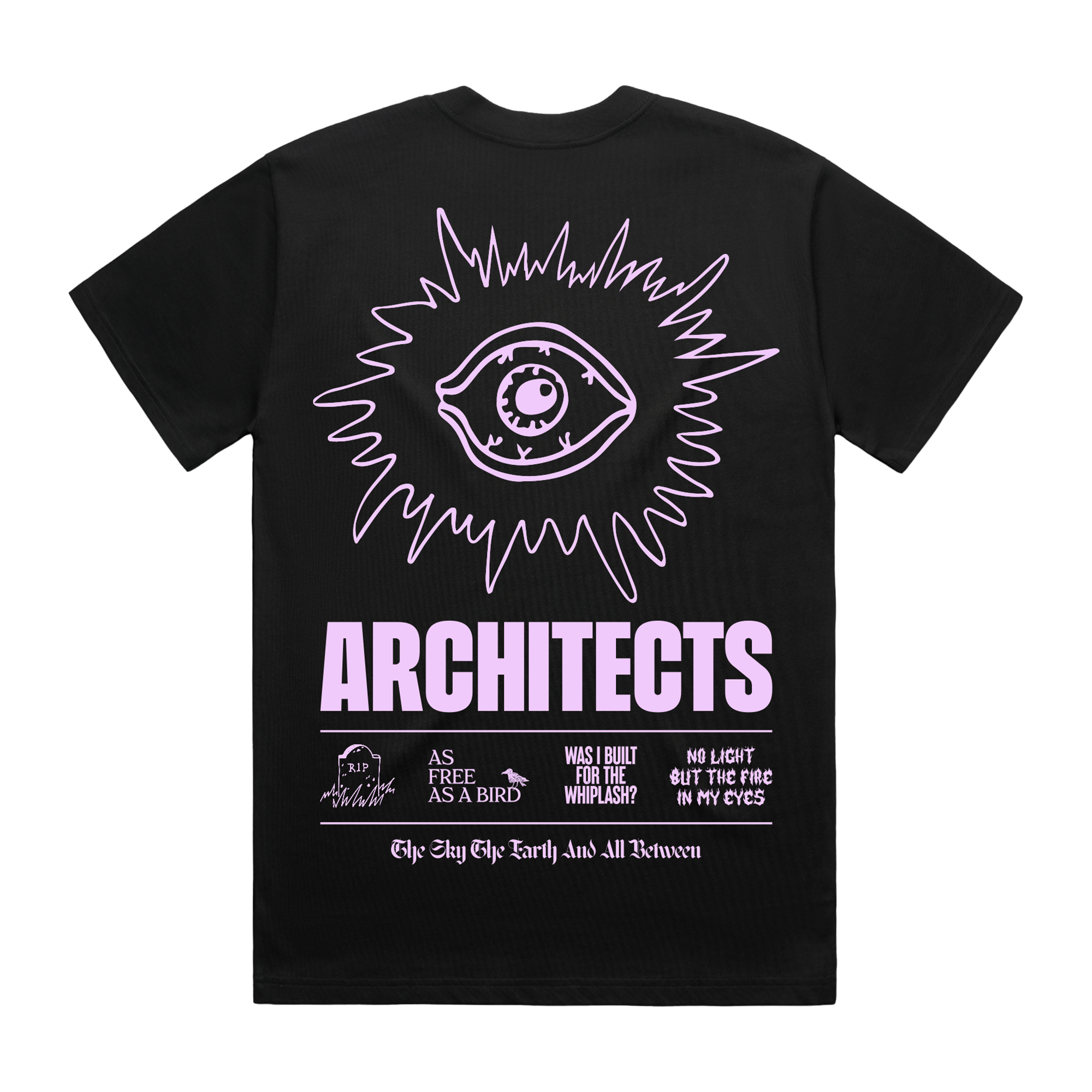 architects-the-eye-between-t-shirt-schwarz-pink-print image 1
