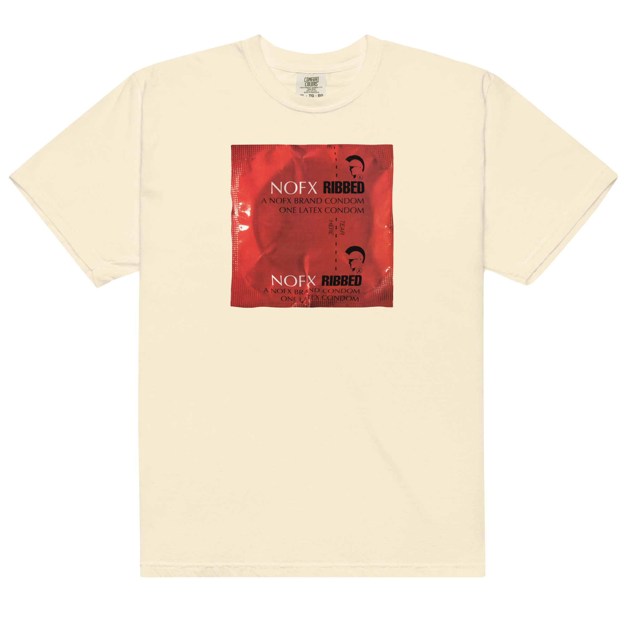 nofx-ribbed-t-shirt-ivory-baumwolle-cover-print image 1