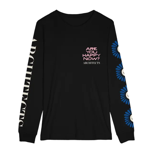 architects-are-you-happy-now-longsleeve-schwarz-baumwolle image 1