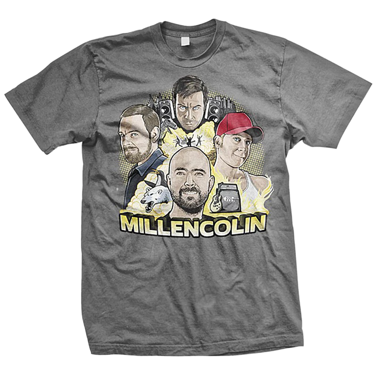 millencolin-connection-t-shirt-anthrazit-baumwolle image 1