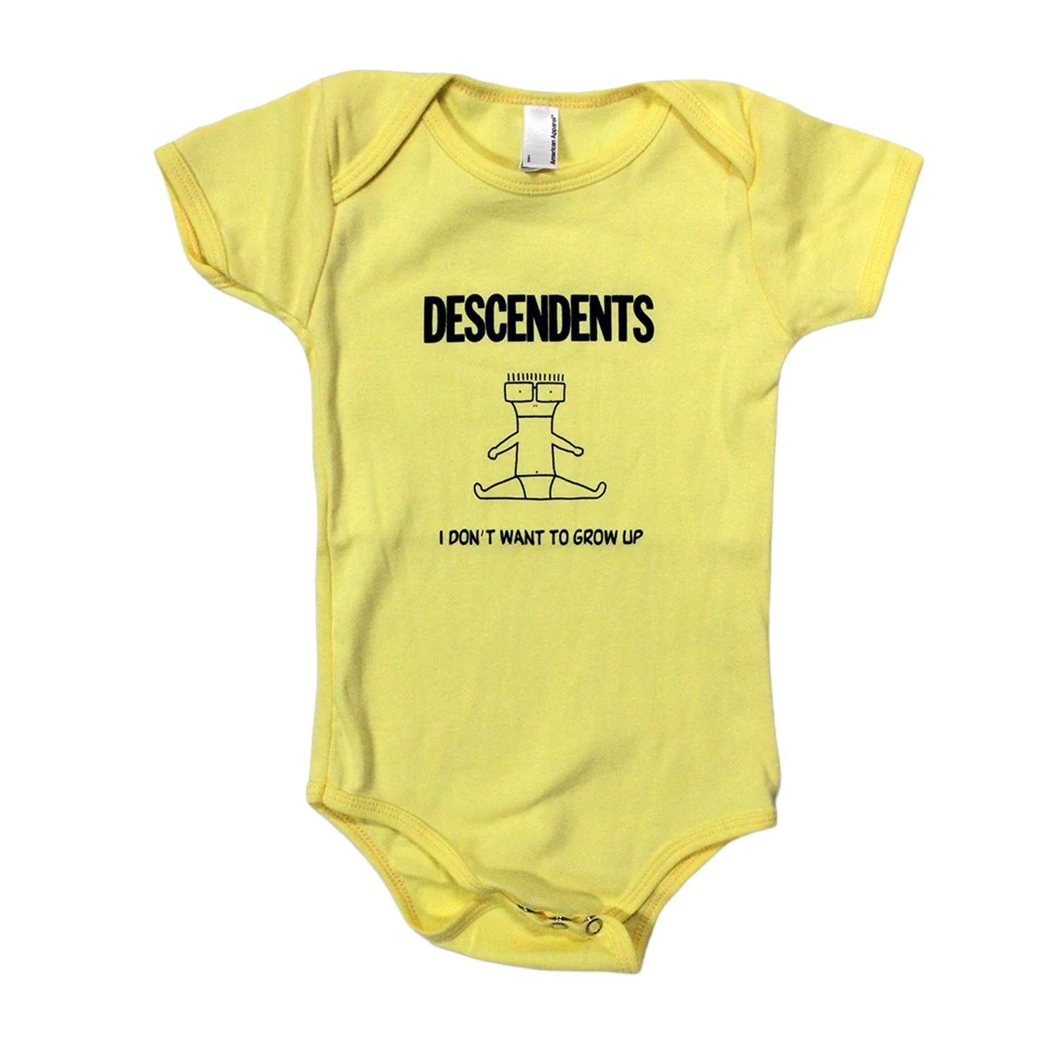 descendents-i-don-t-want-to-grow-up-babybody-gelb-baby image 1