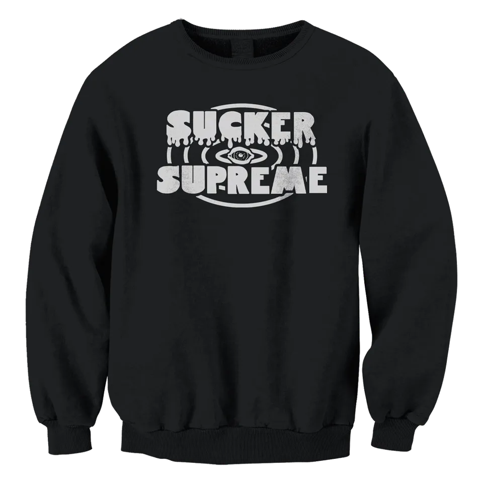 rosie-tucker-sick-sad-crewneck-black-pullover image 1