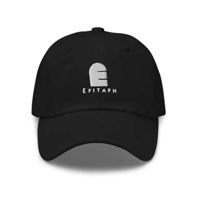 epitaph-records-tombstone-logo-cap-schwarz-dad-hat image 1