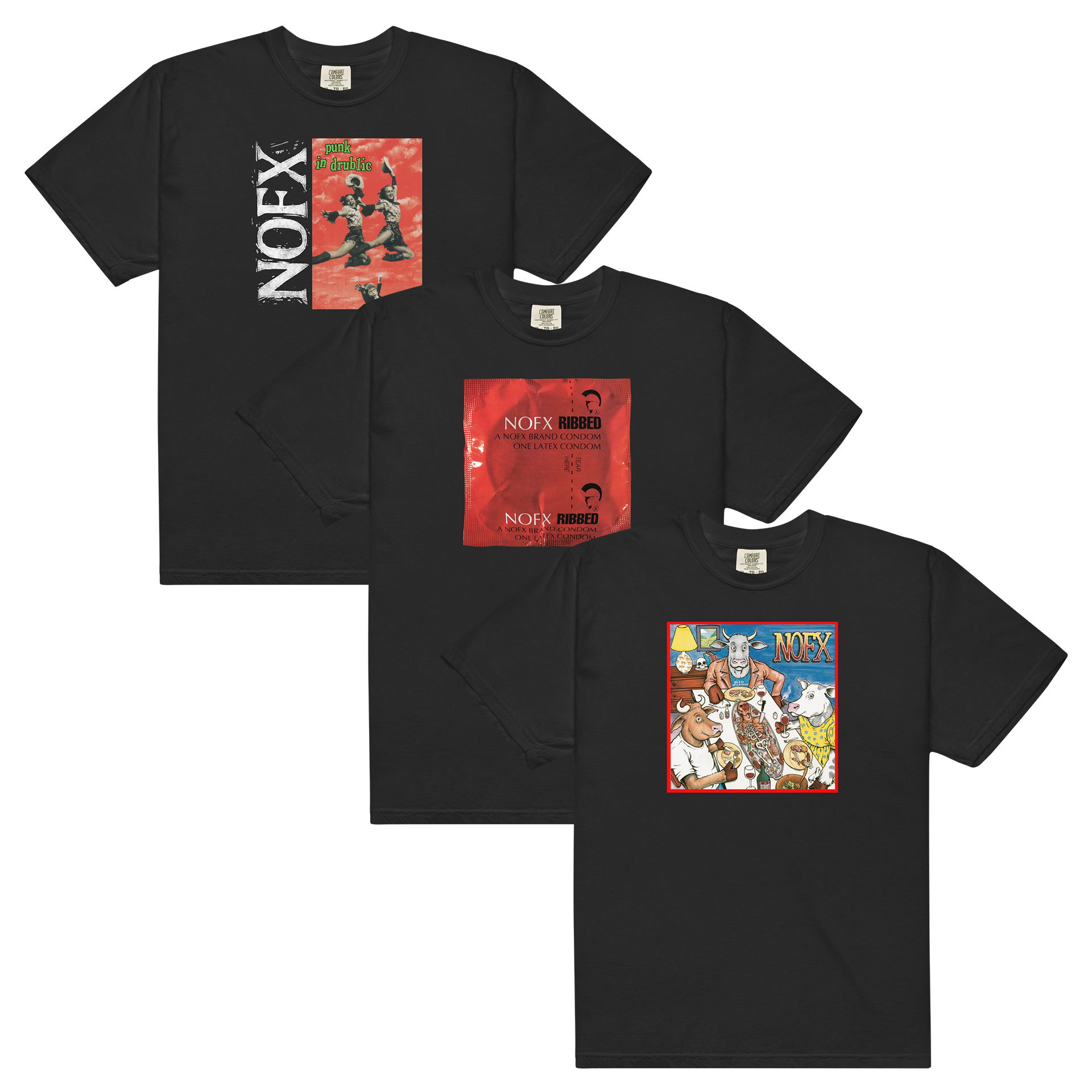 nofx-t-shirt-bundle-3er-set-schwarz-baumwolle image 1