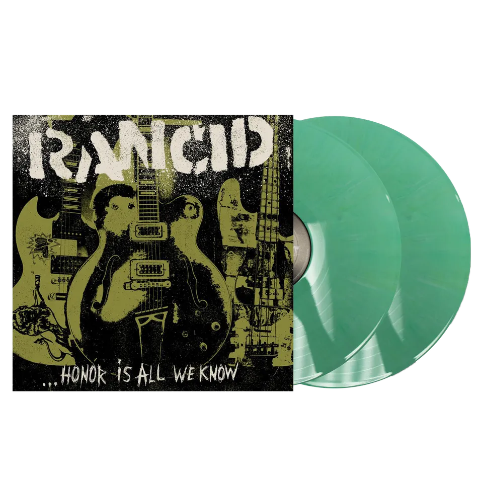 rancid-honor-is-all-we-know-lp-green-yellow-swirl-vinyl image 1
