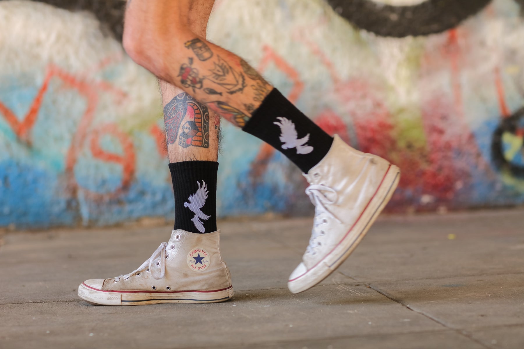 hollywood-undead-d-g-crew-socks-socken-dove-grenade-wei image 2