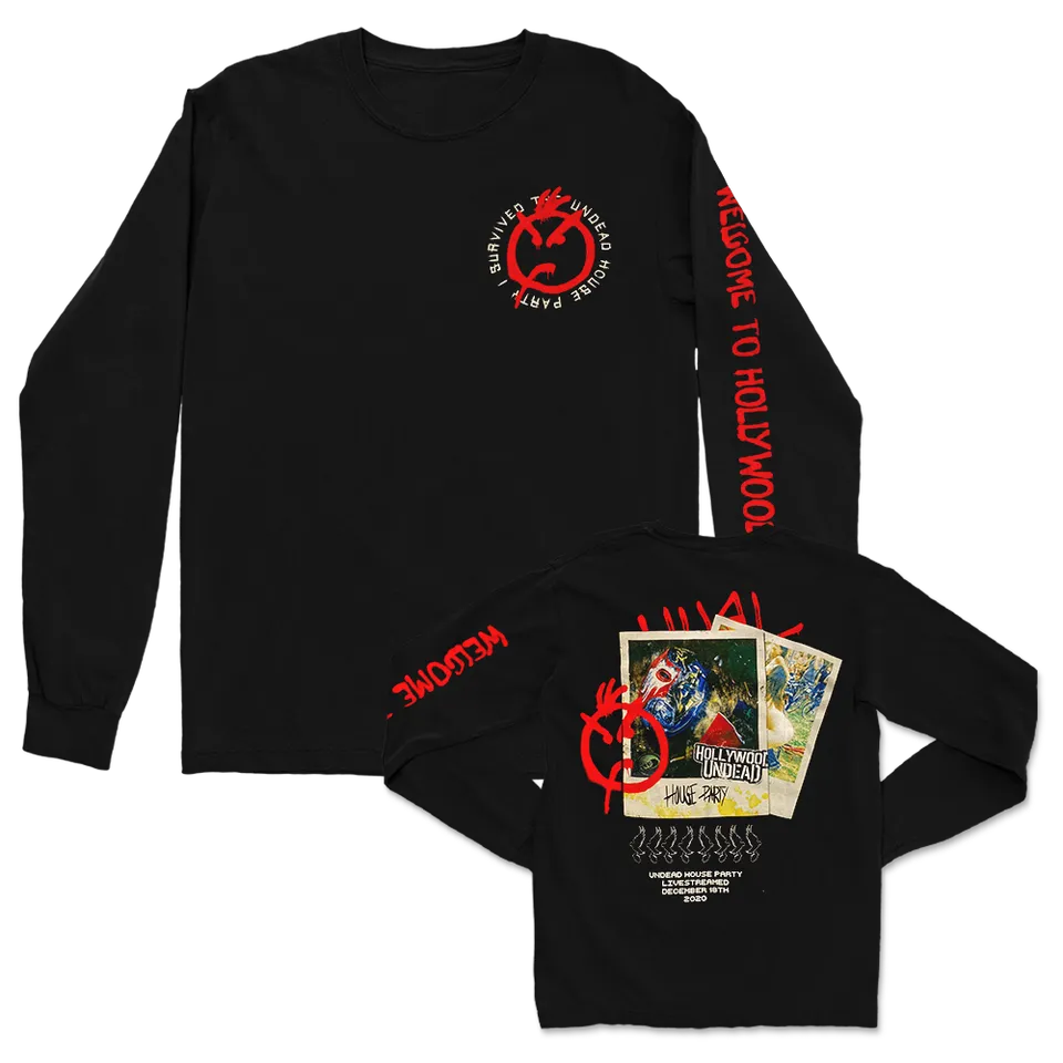 hollywood-undead-i-survived-longsleeve-shirt-schwarz-baumwolle image 1