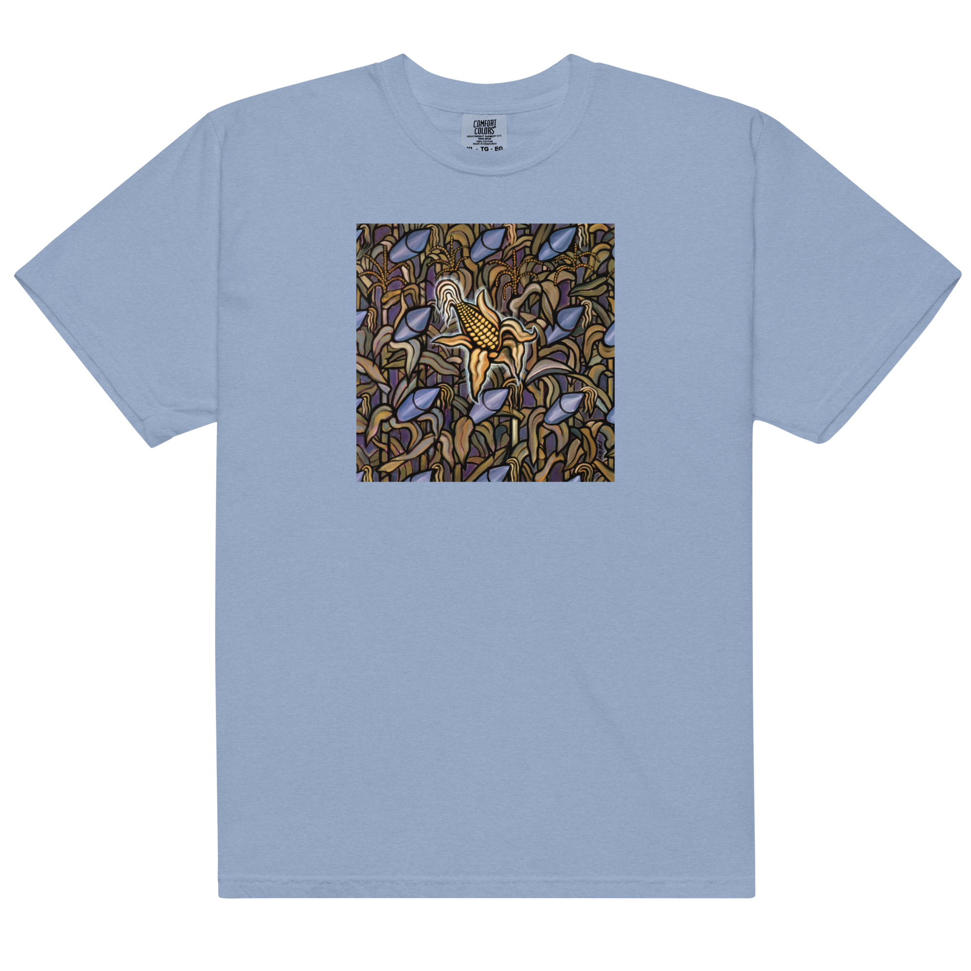 bad-religion-against-the-grain-t-shirt-blau-baumwolle image 1