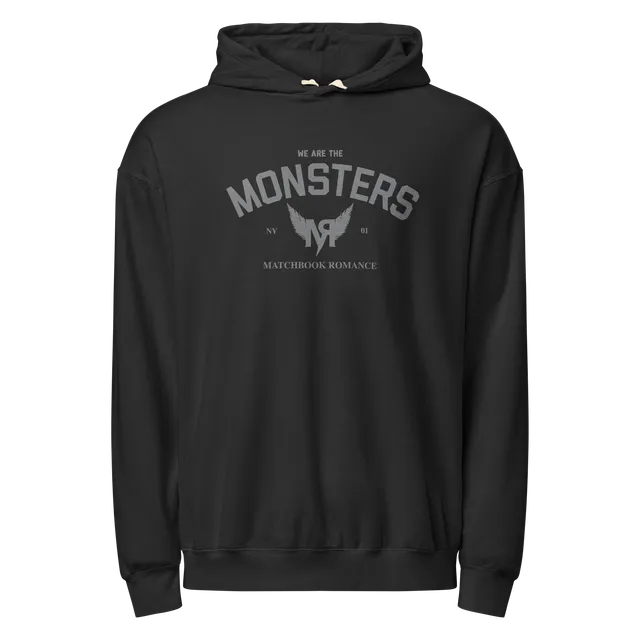 matchbook-romance-monsters-hoodie-schwarz-baumwolle-pullover image 1