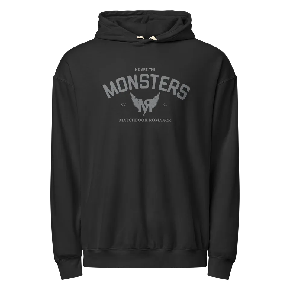 matchbook-romance-monsters-hoodie-schwarz-baumwolle-pullover image 1