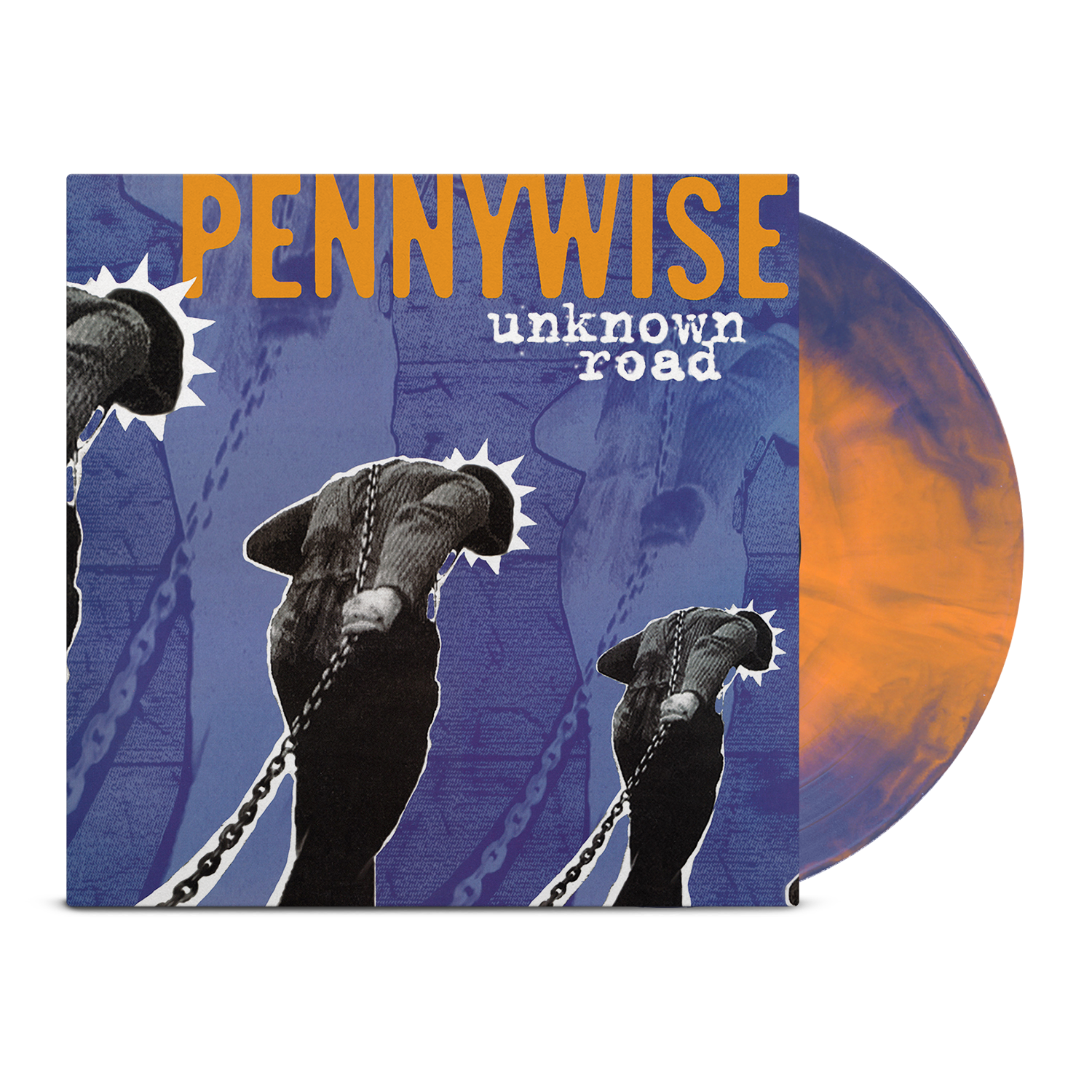 pennywise-unknown-road-lp-galaxy-vinyl-orange-blau image 1