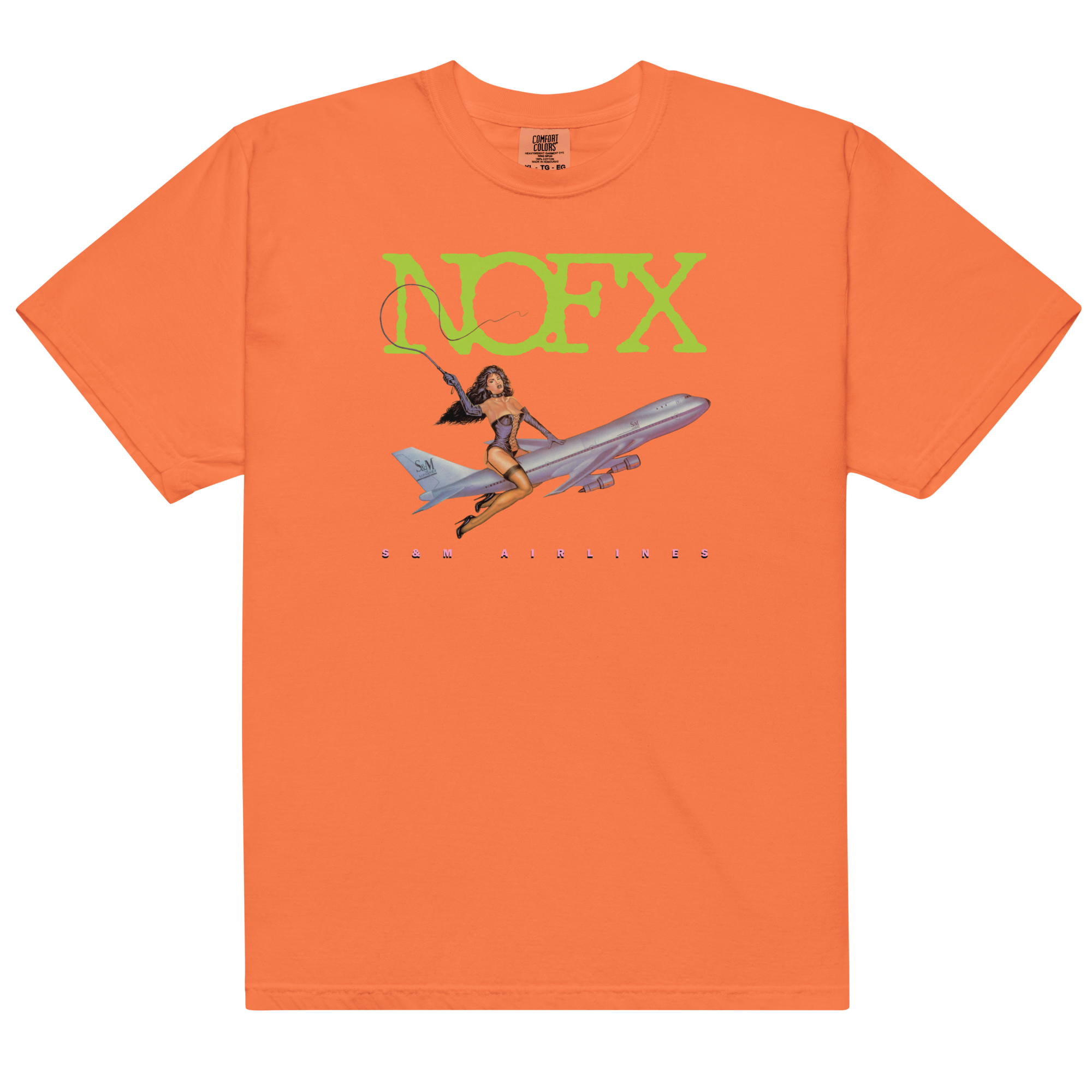 nofx-s-m-airlines-t-shirt-orange-baumwolle-gr-e-xl image 1