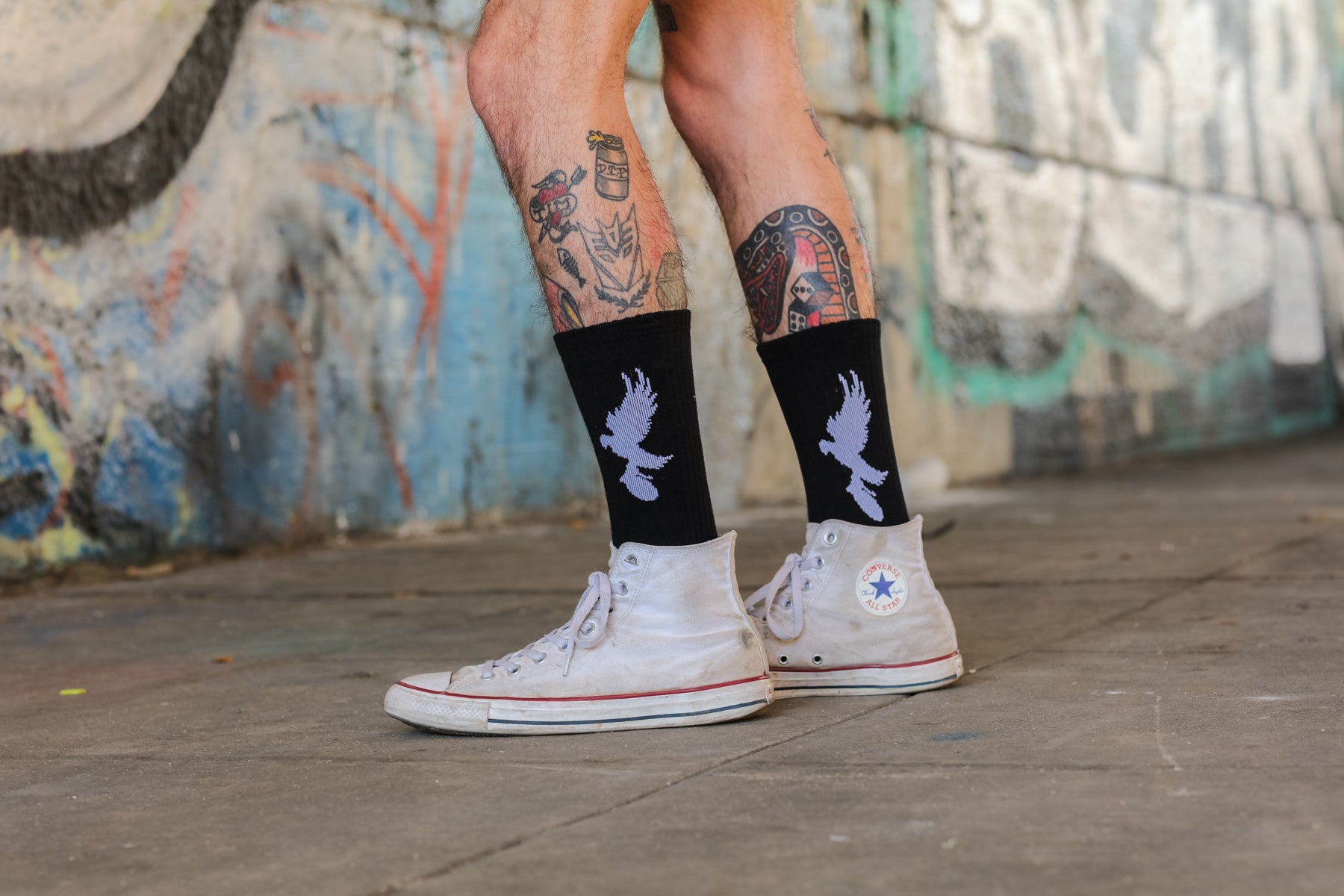 hollywood-undead-d-g-crew-socks-socken-dove-grenade-wei image 4